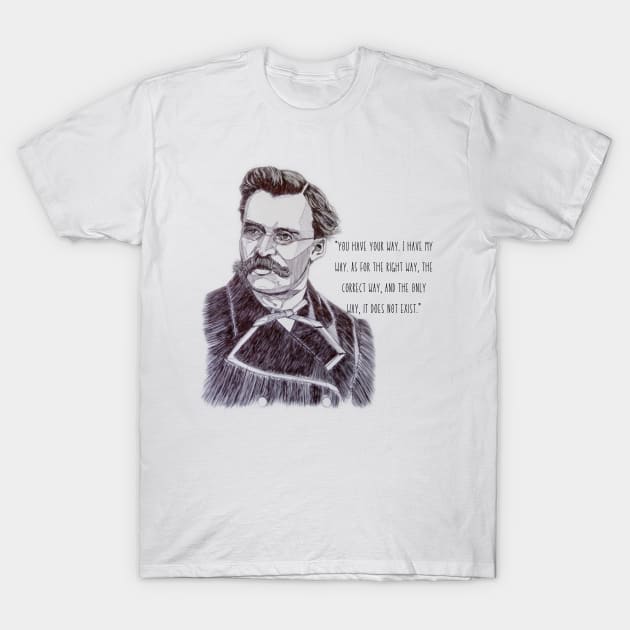 Friedrich Nietzsche quote about amorality T-Shirt by Stoiceveryday
